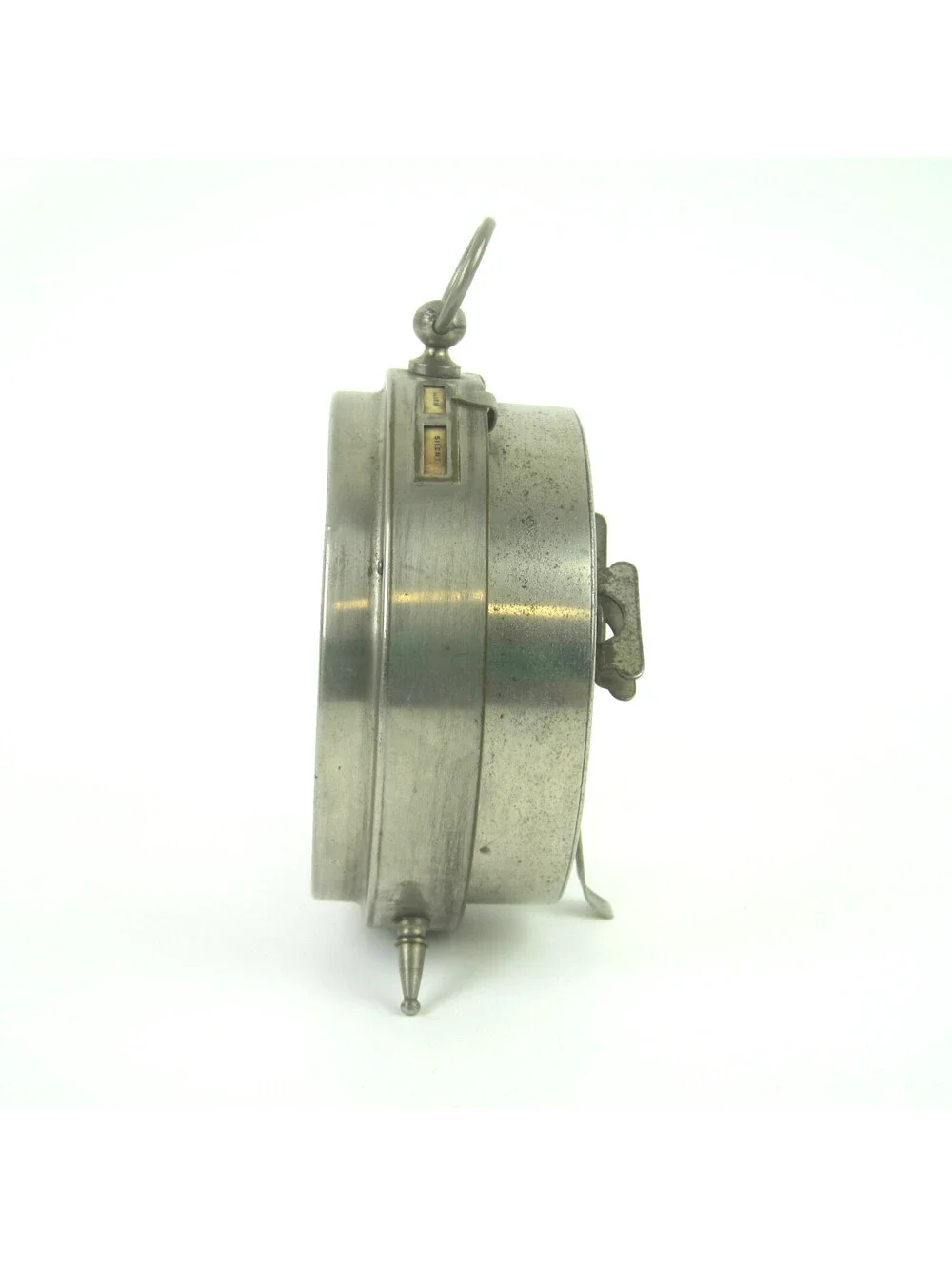 Antique Westclox Big Ben Peg Legs Wind Up Alarm Clock 1910s Nickel Metal Case